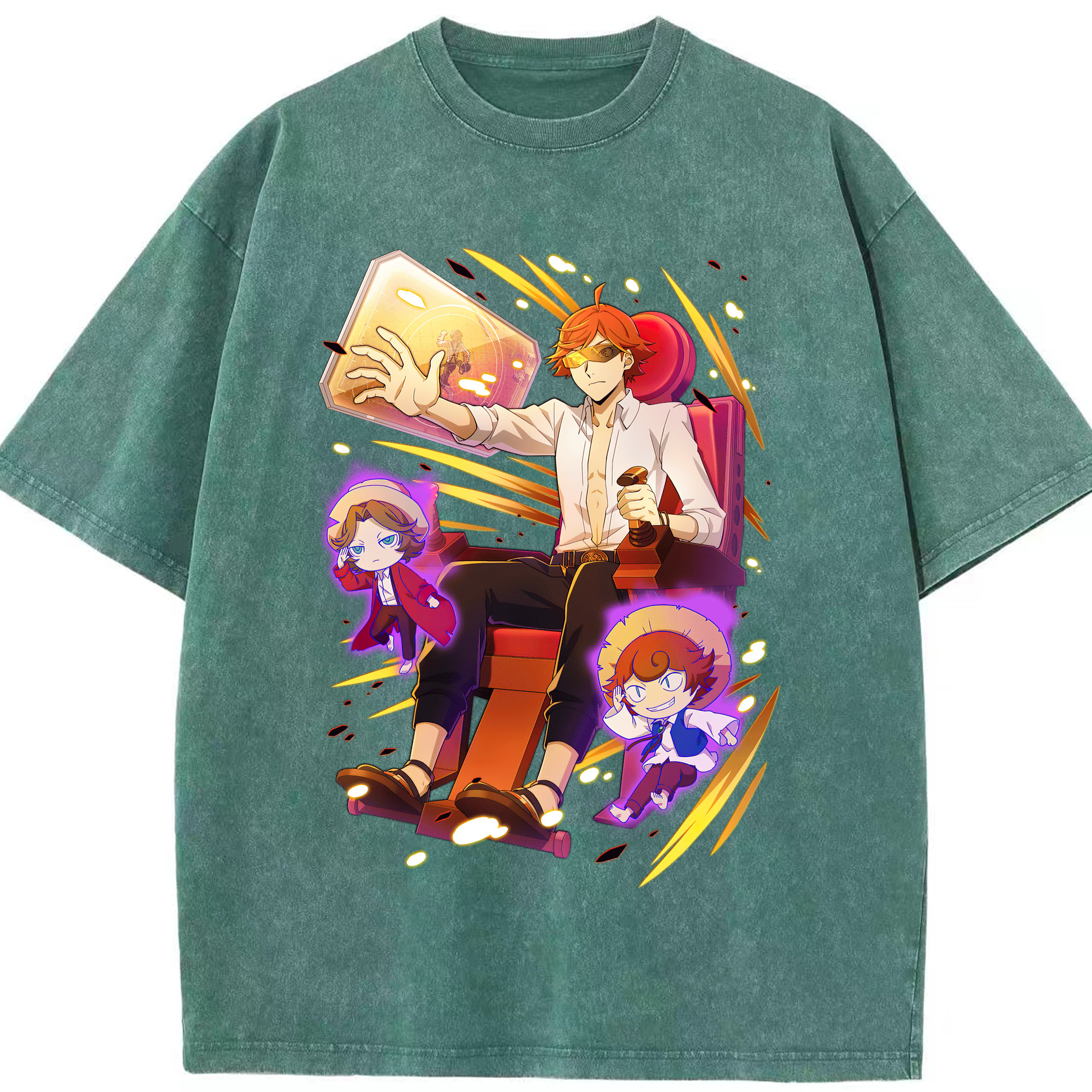 （画像用） 文豪ストレイドッグス Bungo Stray Dogs 綿100% ヴィンテージ風 半袖Tシャツ（フロントプリント）